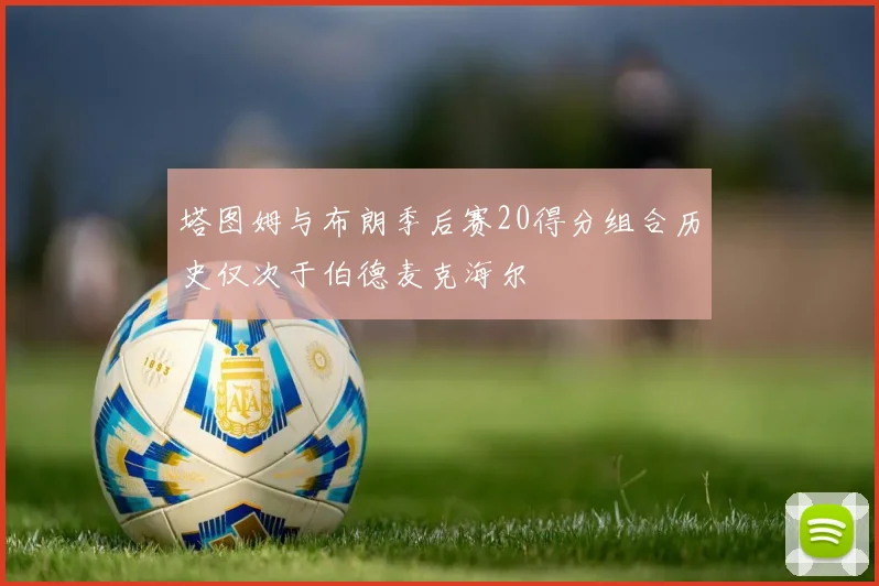 塔图姆与布朗季后赛20得分组合历史仅次于伯德麦克海尔